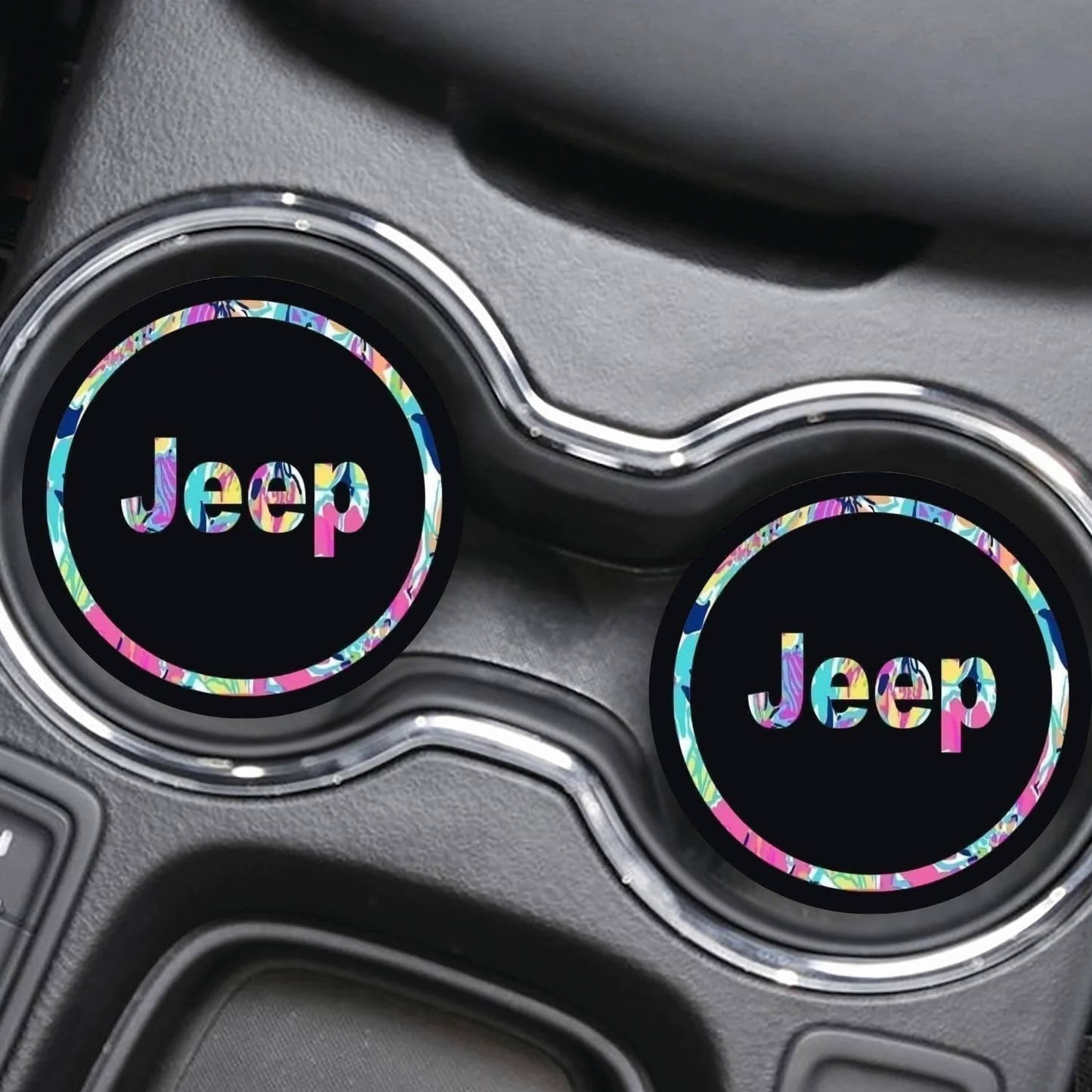 Jeep Car Coasters set of Two