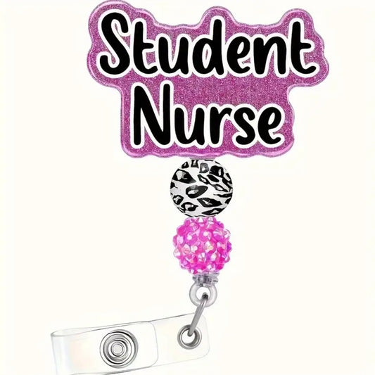 Student Nurse Retractable Badge Reel Holder