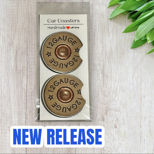 12 Gauge Car Coasters set of Two