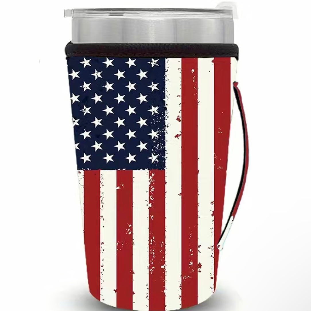 American Flag cup sleeve