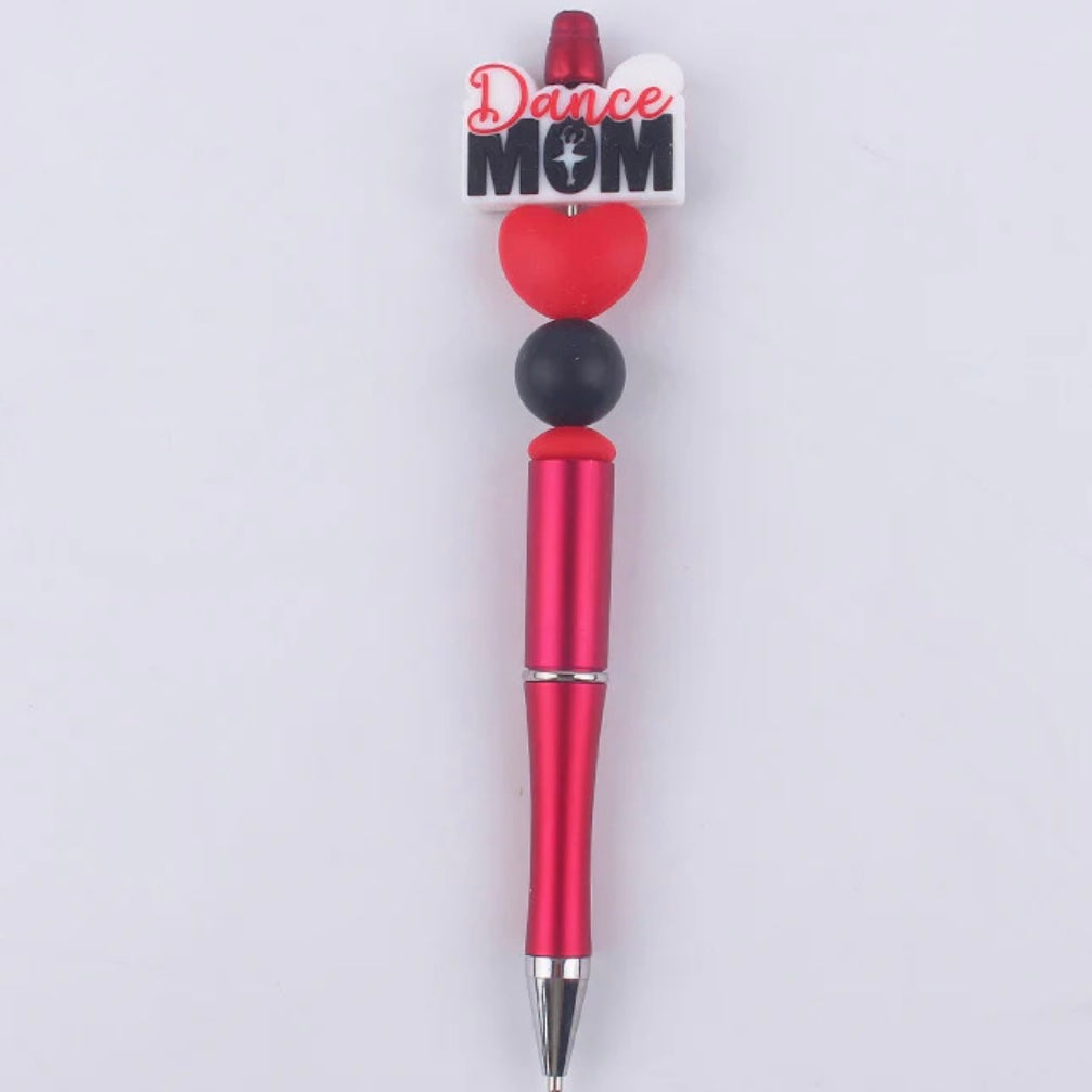 Dance Mom Silicone Beaded Pen