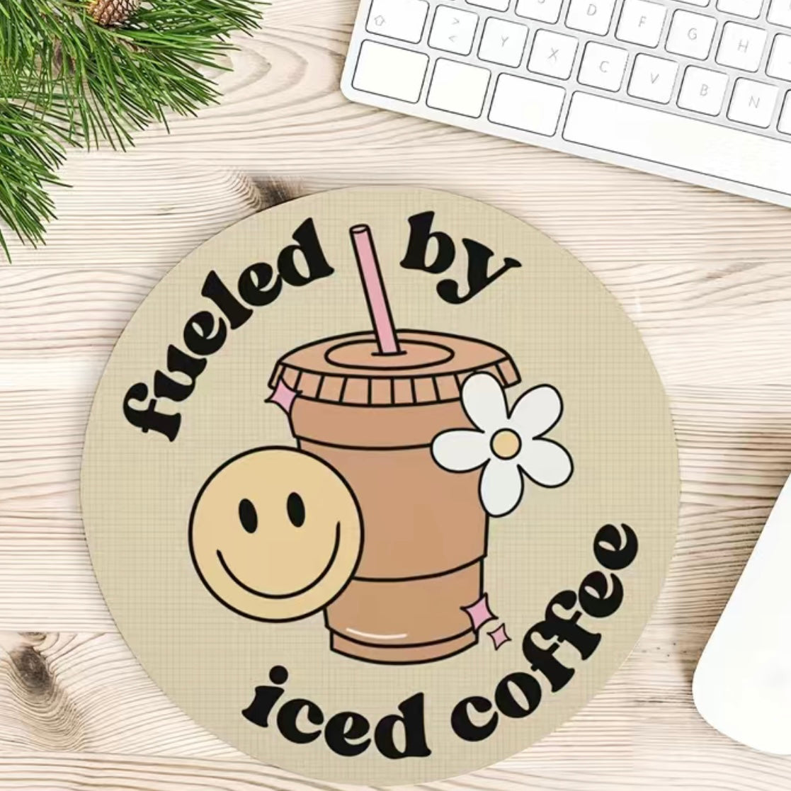 Fueled By Iced Coffee Mouse Pad