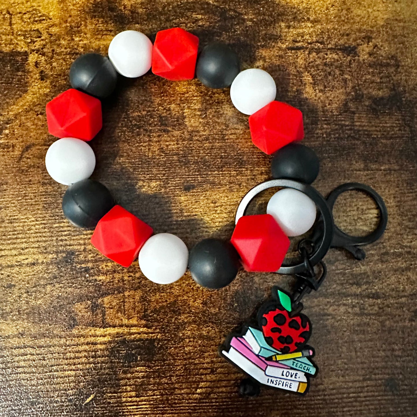 Teacher themed Wristlet Keychain