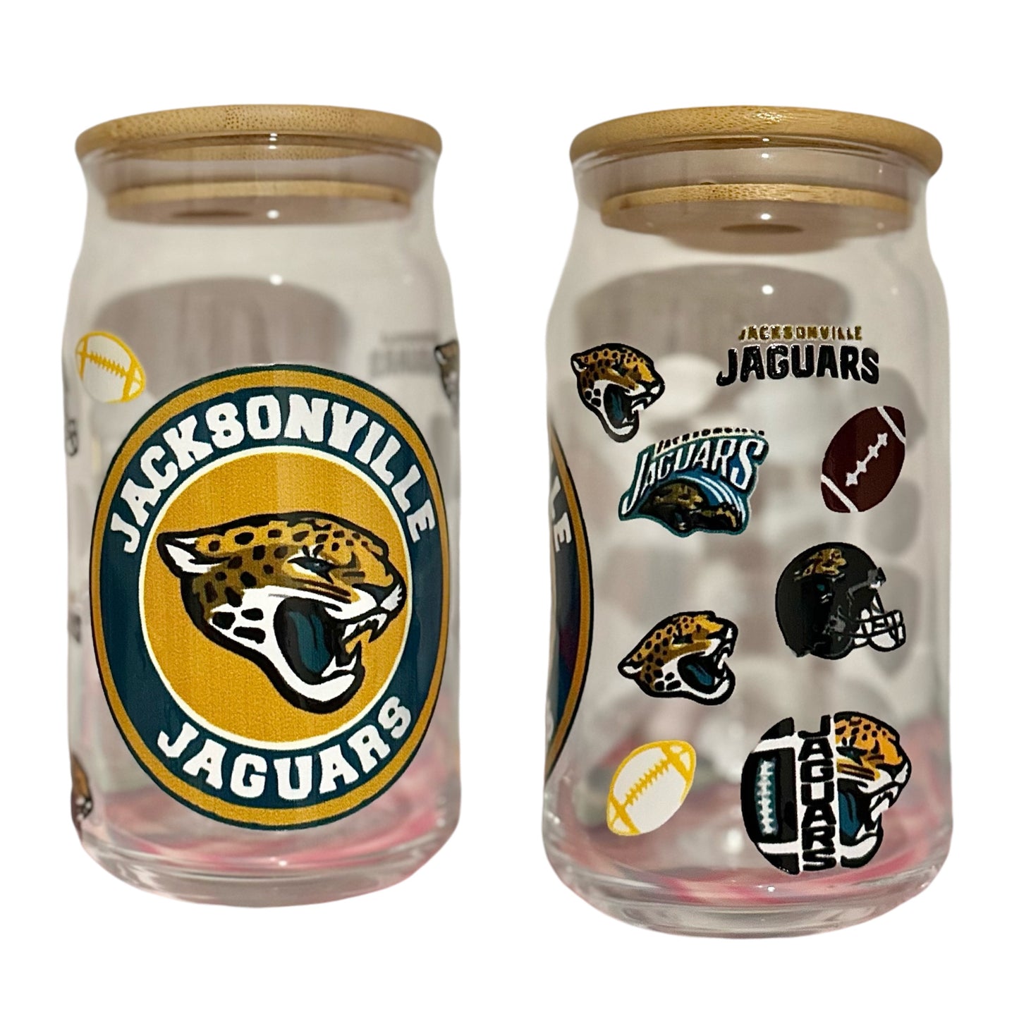 Jackson Jaguars cup with Reusable Straw