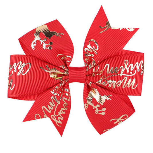 Merry Christmas Bow Red