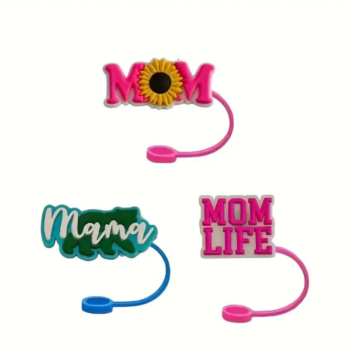 Mom themed straw Covers