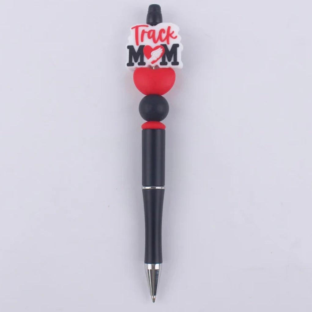 Track Mom Silicone Beaded Pen