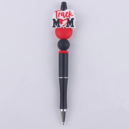 Track Mom Silicone Beaded Pen