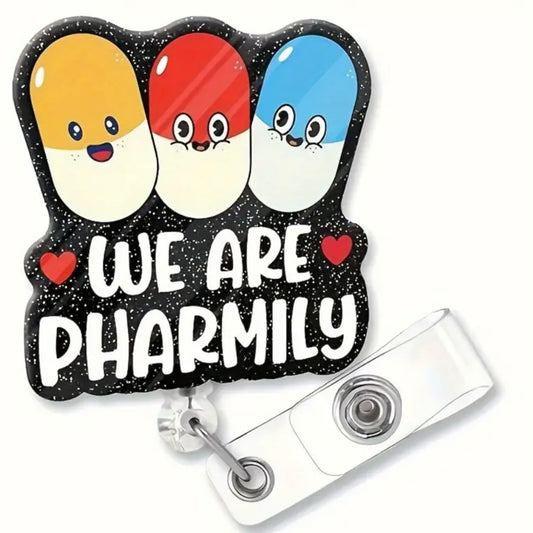 We are Pharmily Badge reel holder