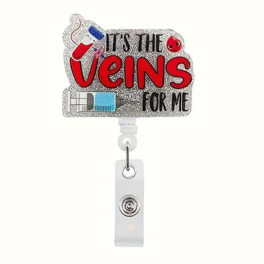 It’s The Veins For Me, Retractable Badge Reel Holder