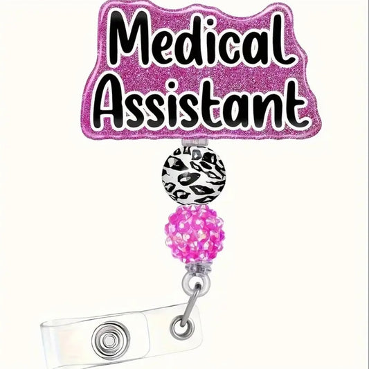Medical Assistant Retractable Badge Reel Holder