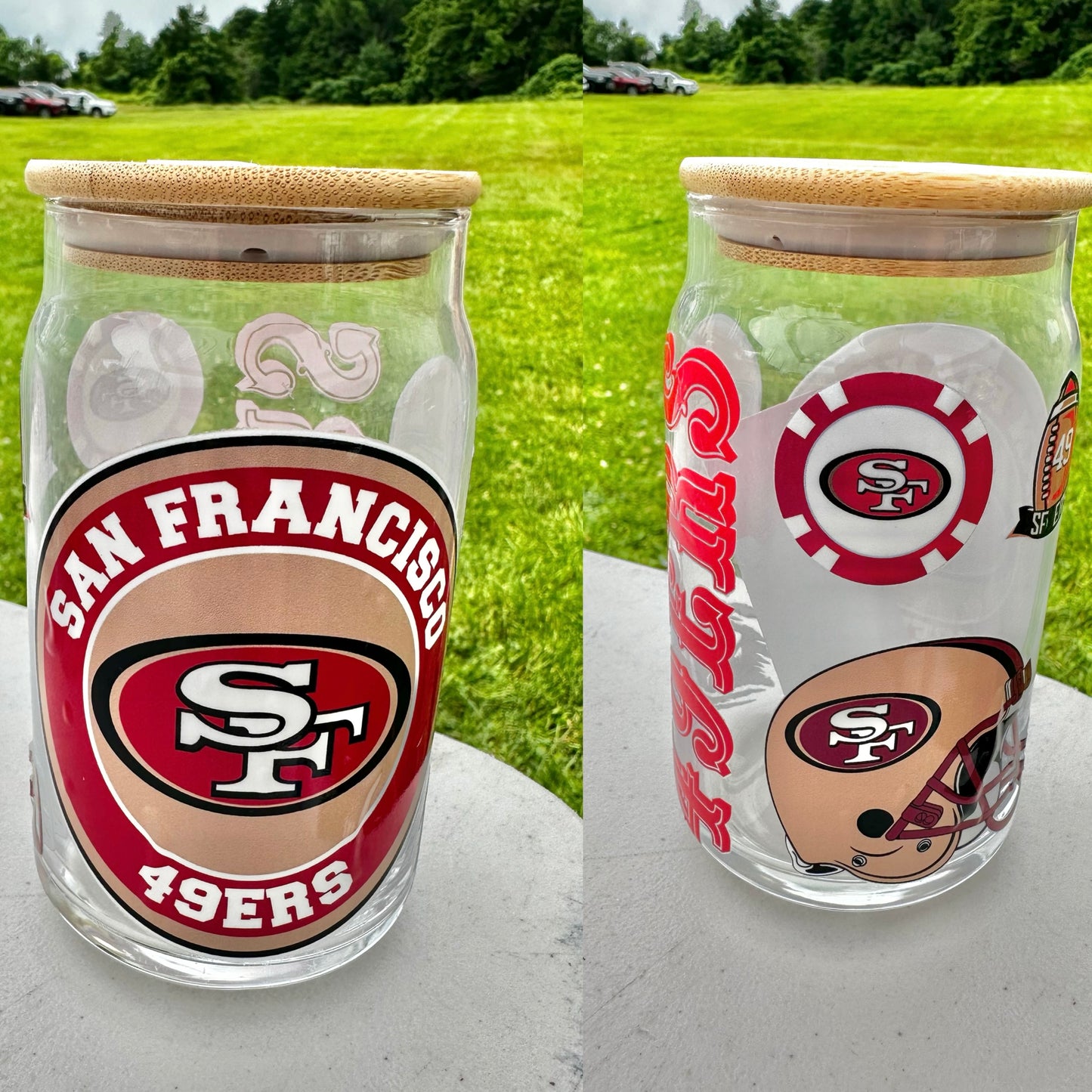 San Francisco 49ers Cup with reusable straw