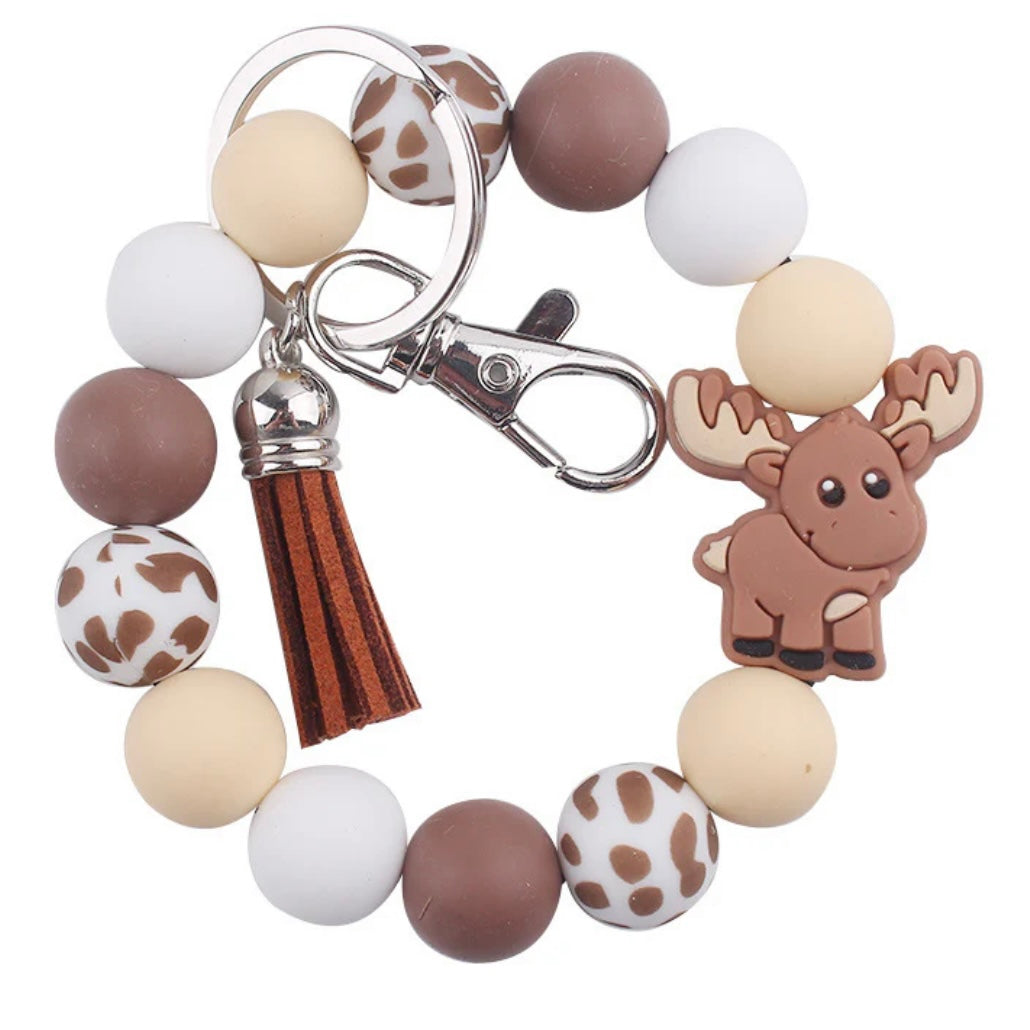 Moose Wristlet Keychain