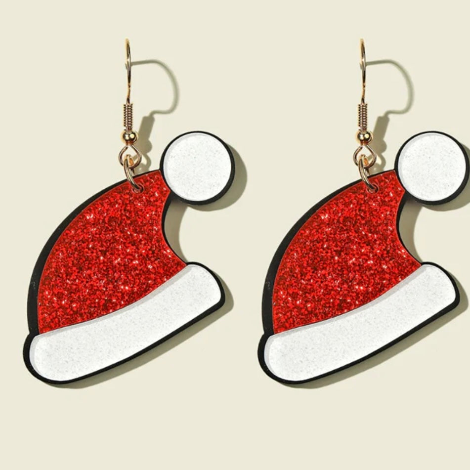 Santa Hat Earrings